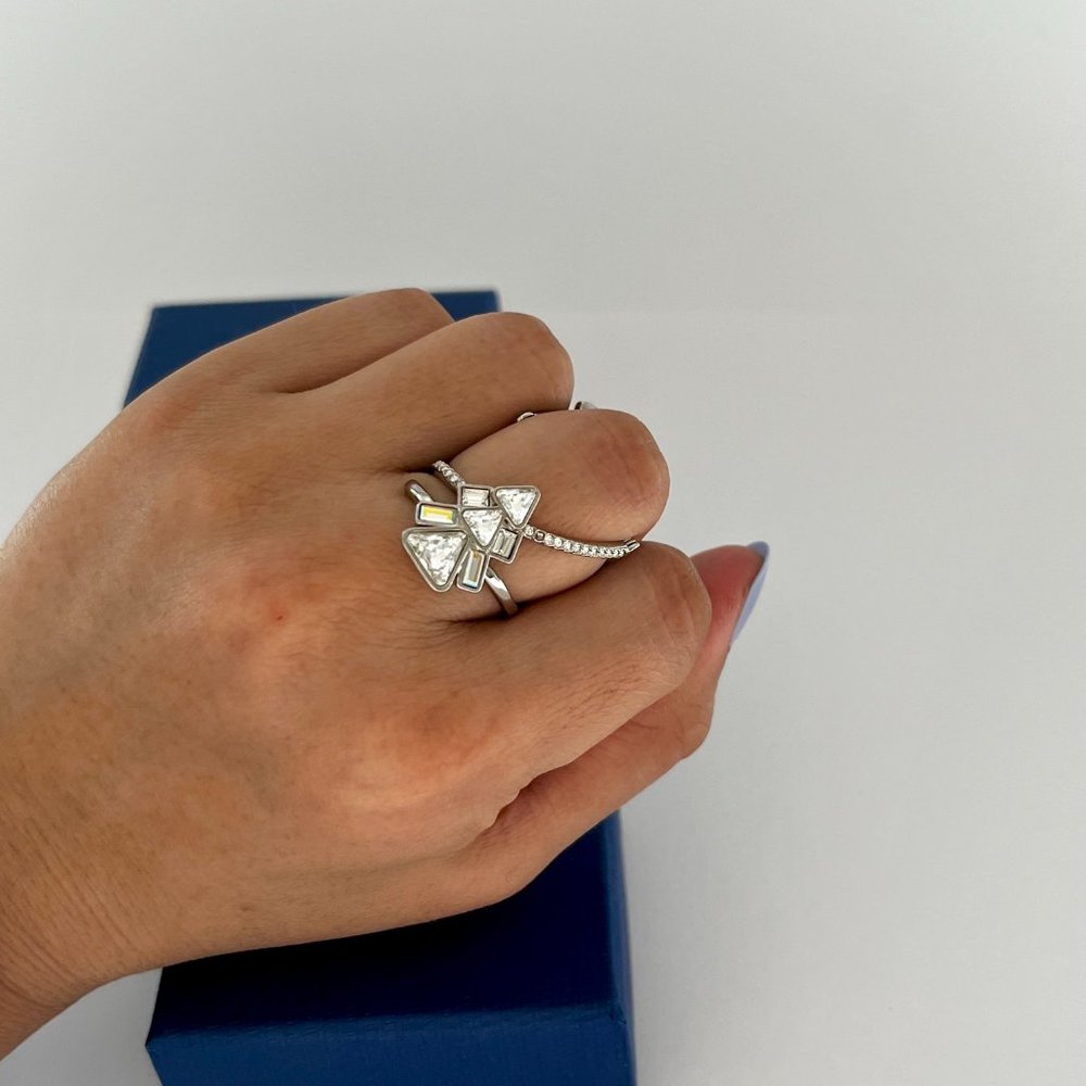 SWAROVSKI Crystal Festivity Long Ring (Size 55, US 6.75) - Picture 6 of 14